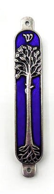 Blue Tree of Life Mezuzah - The Weitzman Museum Store - ADM - 517