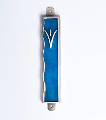 Blue Wave Mezuzah - The Weitzman Museum Store - 7 - 847384019675