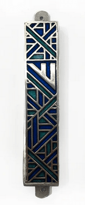 Blue/Green Maze Mezuzah - The Weitzman Museum Store - ADM - 601