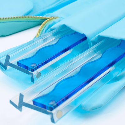 Blueu Striped Mahjong Rack Bag | Fits 20" Racks + Folded Mat - The Weitzman Museum Store - BGSTRK10