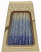 Blue/White Pearl Safed Hanukkah Candles - The Weitzman Museum Store - sc - cp18