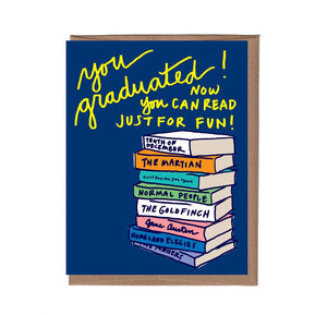 Books For Fun Graduation Card - The Weitzman Museum Store - 