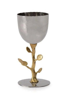 Botanical Leaf Gold Kiddush Cup by Michael Aram - The Weitzman Museum Store - 112399