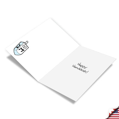 Boxed Hanukkah Cards - Dreidel Spiral - The Weitzman Museum Store - C10158HKG - B12x1