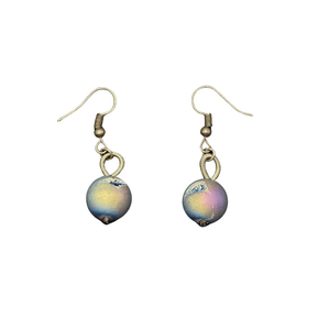 Bronze Iridescent Geode Earrings - The Weitzman Museum Store - EBRI