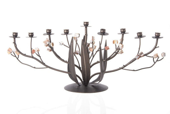 Bronze Narcissus Menorah - The Weitzman Museum Store - 686