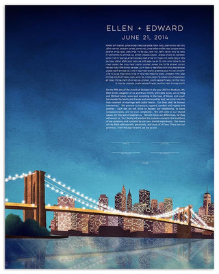 Brooklyn Bridge Ketubah By Adriana Saipe - The Weitzman Museum Store - 3 - 01