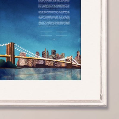 Brooklyn Bridge Ketubah By Adriana Saipe - The Weitzman Museum Store - 3 - 01