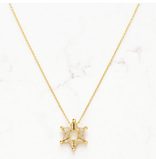 Butterfly Star of David Necklace - The Weitzman Museum Store - 7 - 847384019428