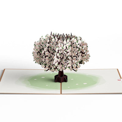 Pink Magnolia Tree Pop-Up Card
