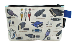 Cables & Ports Zipper Bag - The Weitzman Museum Store - 5901