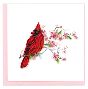 Cardinal & Cherry Blossom Card - The Weitzman Museum Store - BL1436