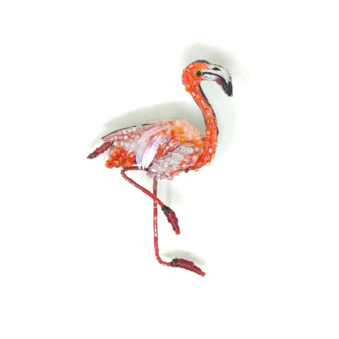 Caribbean Flamingo Brooch Pin - The Weitzman Museum Store - TL-B-899