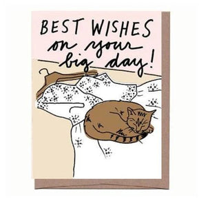Cat on Wedding Dress Card - The Weitzman Museum Store - we38