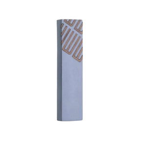 Cement and Wood Blue Mezuzah - The Weitzman Museum Store - 7 - 847384019064