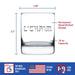 Cheers Hebrew L'Chaim Whiskey Rocks Glass - Jewish Gifts - The Weitzman Museum Store - BRG101091500