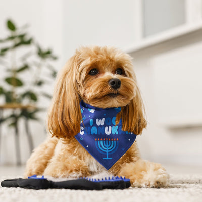 "Chewdaica"™ Chanukah Dog Bandana - The Weitzman Museum Store - tyn-dog-8