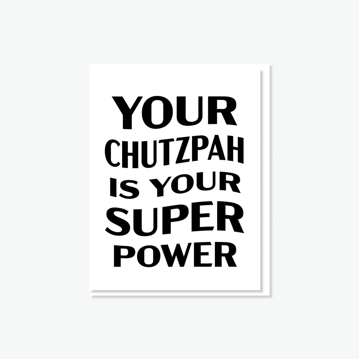 Chutzpah Is Your Super Power Card - The Weitzman Museum Store - GC - JB - 022