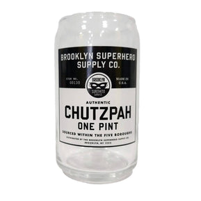Chutzpah Superpower Pint Glass - The Weitzman Museum Store - BSSCO-GLASS-CHTZ
