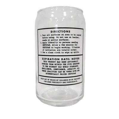 Chutzpah Superpower Pint Glass - The Weitzman Museum Store - BSSCO-GLASS-CHTZ