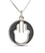 Circle of Life Pendant with Cut Out Hamsa - The Weitzman Museum Store - 530351