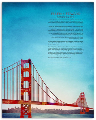 Cityscapes Ketubah Collection by Adriana Saipe - The Weitzman Museum Store - 