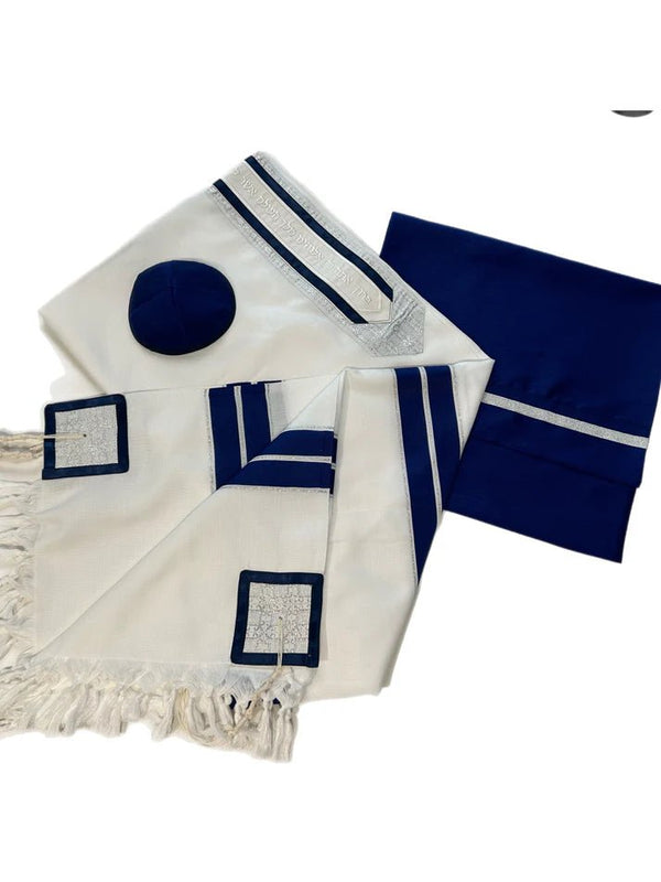 Classic Full Size Navy Tallit - The Weitzman Museum Store - CLASSIC-12