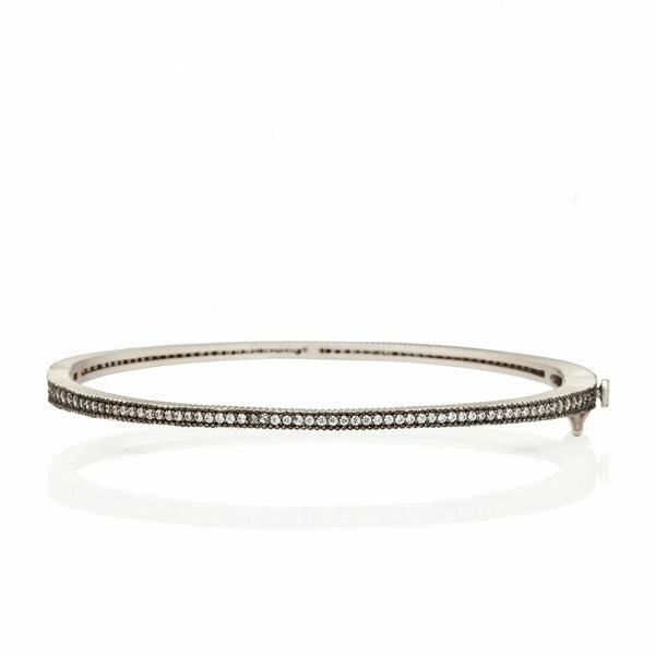 Classic Pave Hinged Bangle - The Weitzman Museum Store - przb080047b - hg - 1