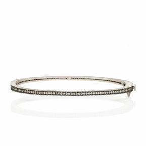 Classic Pave Hinged Bangle - The Weitzman Museum Store - przb080047b - hg - 1