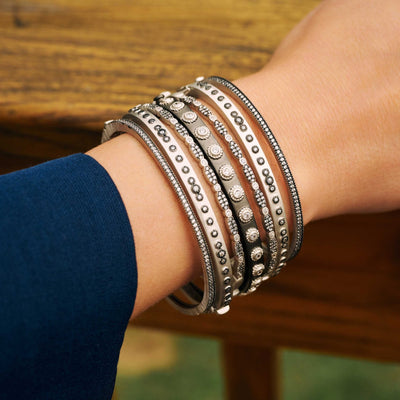 Classic Pave Hinged Bangle - The Weitzman Museum Store - przb080047b - hg - 1