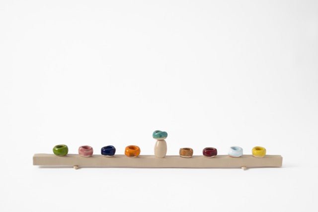 Clay Mushroom Menorah - The Weitzman Museum Store - 779663