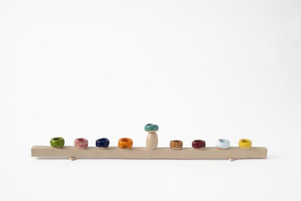 Clay Mushroom Menorah - The Weitzman Museum Store - 779663