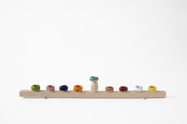 Clay Mushroom Menorah - The Weitzman Museum Store - 779663