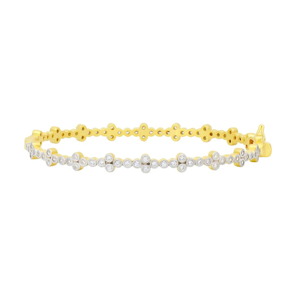 Clover Station Hinged Bangle by Freida Rothman - The Weitzman Museum Store - PYZB080196B-H