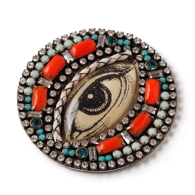 Color Pop Bejeweld Eye Brooch - The Weitzman Museum Store - ORP58