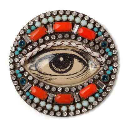 Color Pop Bejeweld Eye Brooch - The Weitzman Museum Store - ORP58