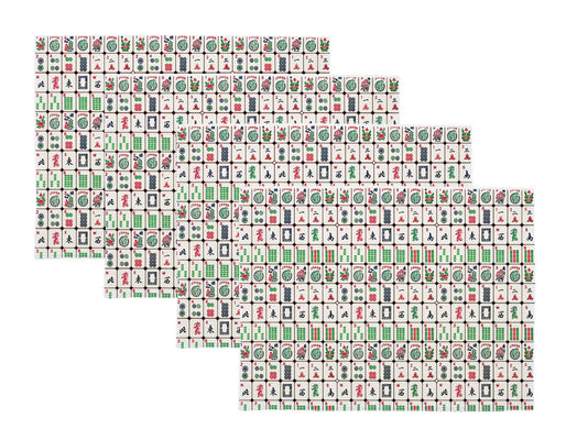 Colorful Mahjong Linen Placemats - The Weitzman Museum Store - PL8743