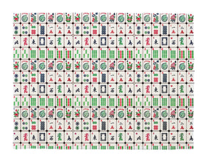 Colorful Mahjong Linen Placemats - The Weitzman Museum Store - PL8743