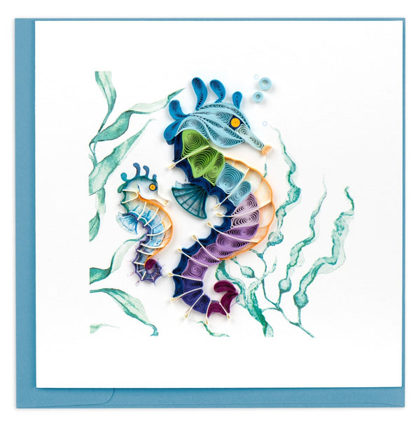 Colorful Seahorse Card - The Weitzman Museum Store - 1413