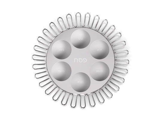 Coluna Dual Seder Plate - The Weitzman Museum Store - COL-SPOS-15T