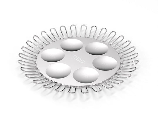 Coluna Dual Seder Plate - The Weitzman Museum Store - COL-SPOS-15T