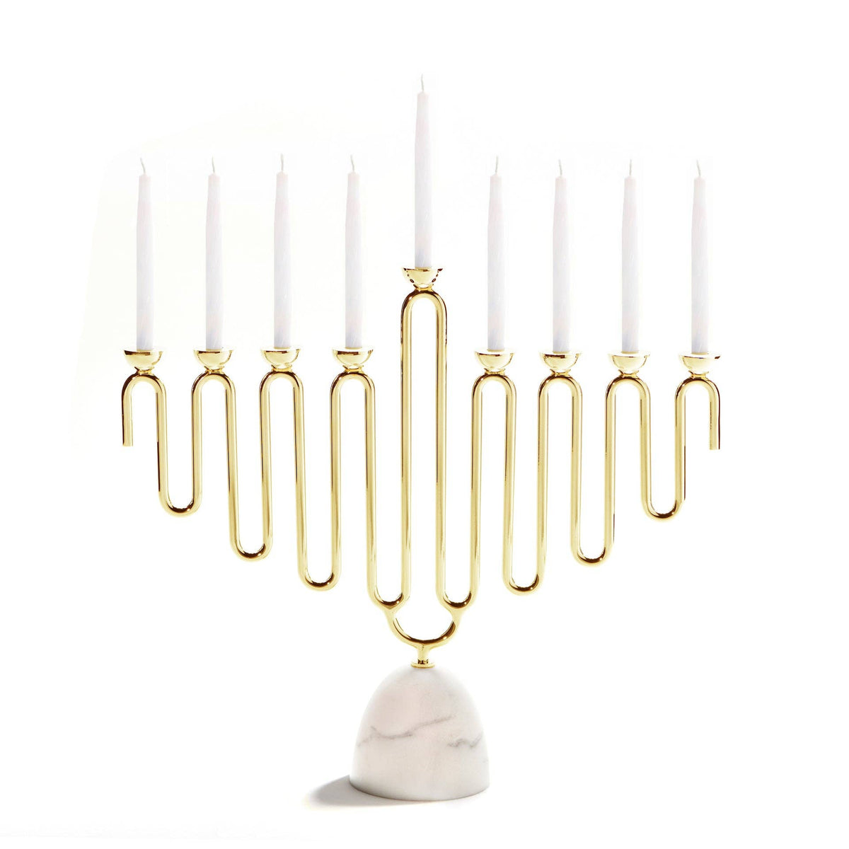 Coluna Menorah, Marble & Gold - The Weitzman Museum Store - JUD-MEOS-37G