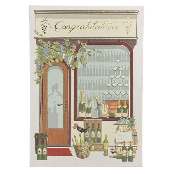 Congrats Wine Card - The Weitzman Museum Store - 7-847384013127