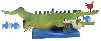 Crocodile Menorah - The Weitzman Museum Store - U - 9704