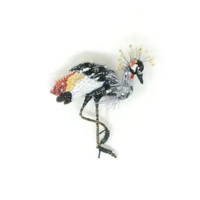 Crowned Crane Brooch Pin - The Weitzman Museum Store - 