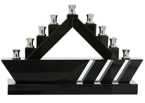 Crystal Black Menorah - The Weitzman Museum Store - 158