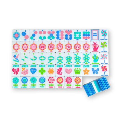 Crystal Prism Blue Mahjong Tiles - The Weitzman Museum Store - TLCCPRBL