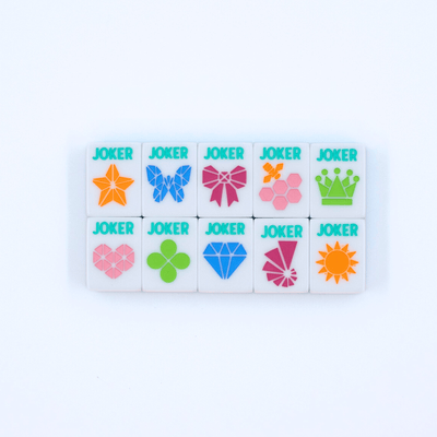 Crystal Prism Pink | Mahjong with Bold Angles and Vibrant Vibes | 1.25" x 0.9" x 0.7" - The Weitzman Museum Store - TLCCPRPK