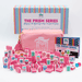 Crystal Prism Pink | Mahjong with Bold Angles and Vibrant Vibes | 1.25" x 0.9" x 0.7" - The Weitzman Museum Store - TLCCPRPK