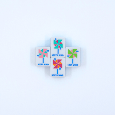 Crystal Prism Pink | Mahjong with Bold Angles and Vibrant Vibes | 1.25" x 0.9" x 0.7" - The Weitzman Museum Store - TLCCPRPK